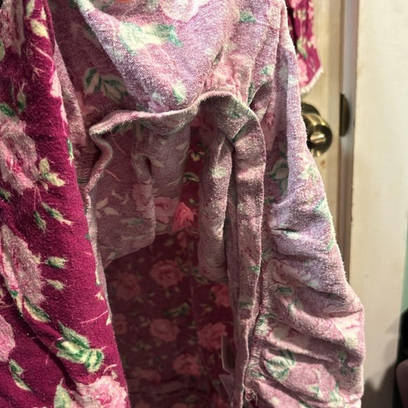 Lanz of Salzburg Nantucket Dark Rose Flannel Nightgown size Large - Picture 5 of 13